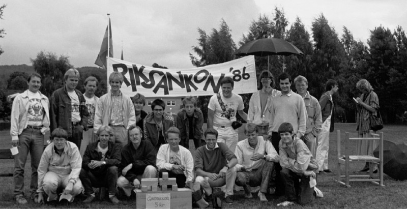 Gruppfoto från Ankon 1986 i Jönköping