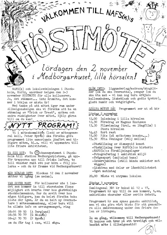 H&ouml;stm&ouml;te 1985